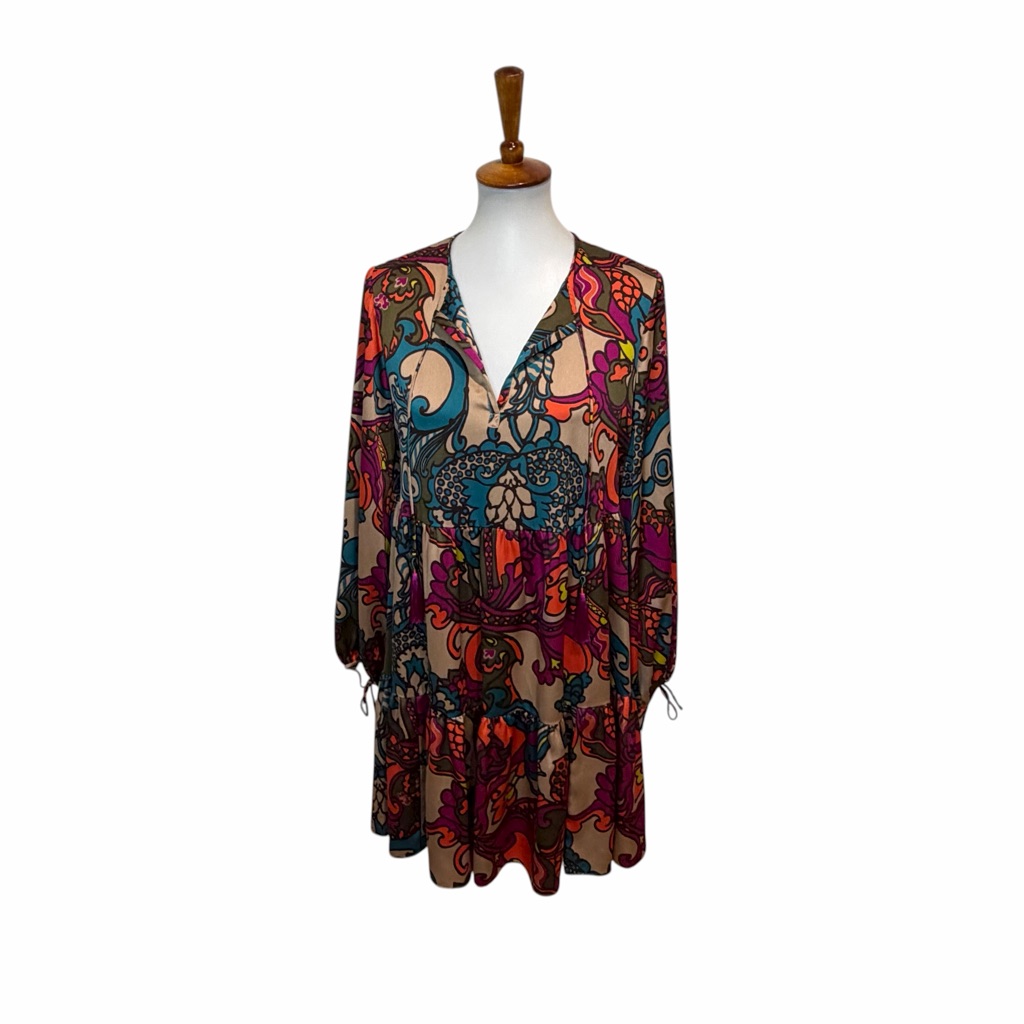 Trina Turk Cinema Dress Multi Color Size Small